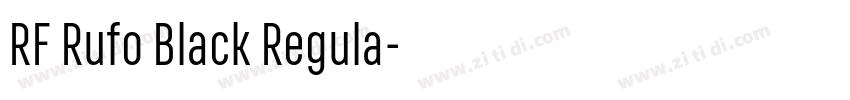 RF Rufo Black Regula字体转换